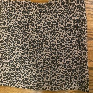 Loft leopard skirt